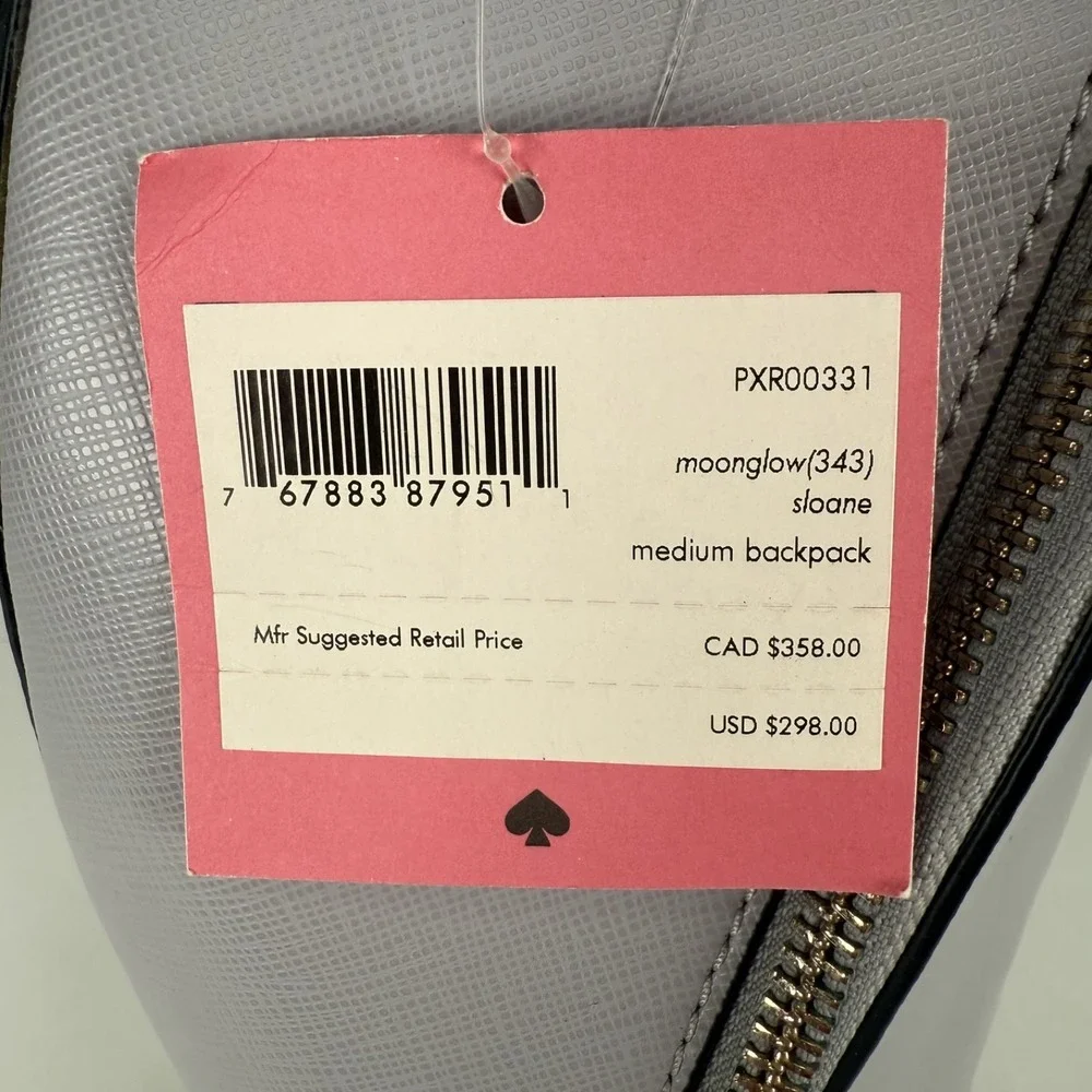 NWT Kate‎ Spade Leather Sloan Medium Moonglow Backpack